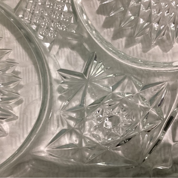 Homestead Glass Underplate Star & Diamond Pattern VINTAGE - Picture 6 of 7